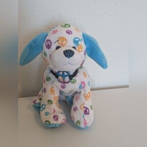 GANZ Webkinz Multicolor Peace Puppy